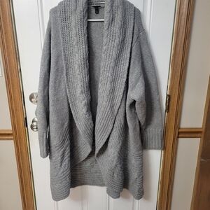 Torrid Gray Cable Knit Cardigan